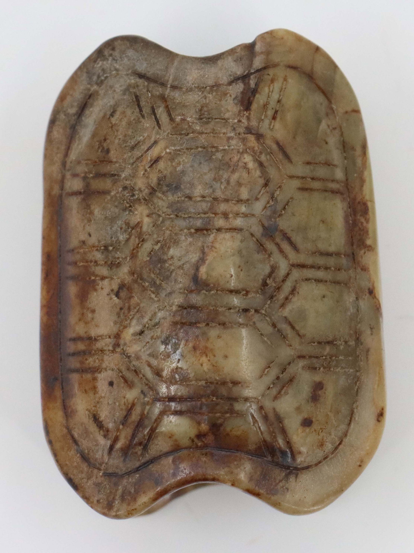 Chinese Carved Stone Turtle Shell Bead - 9