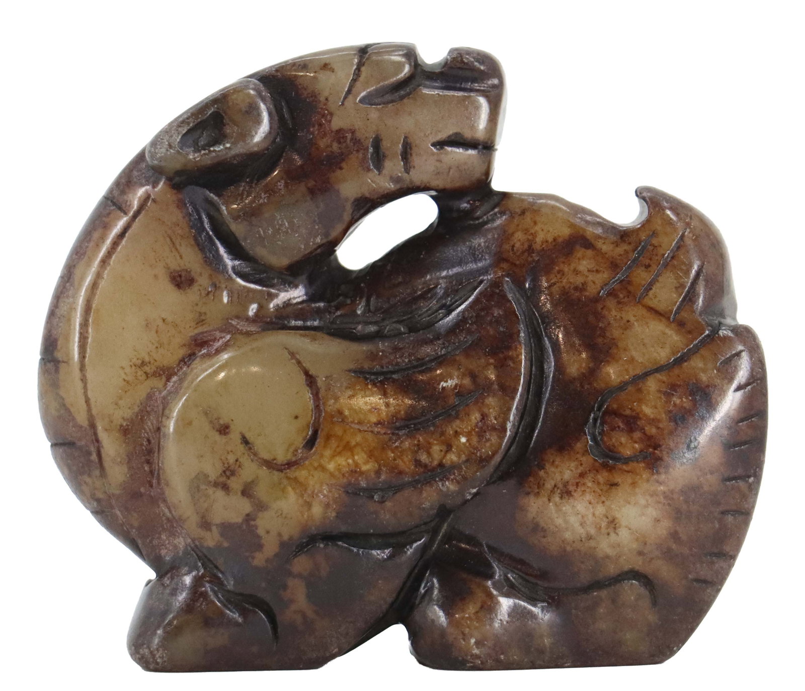 Chinese Carved Russet Jade Mythical Beast (1 of 10)