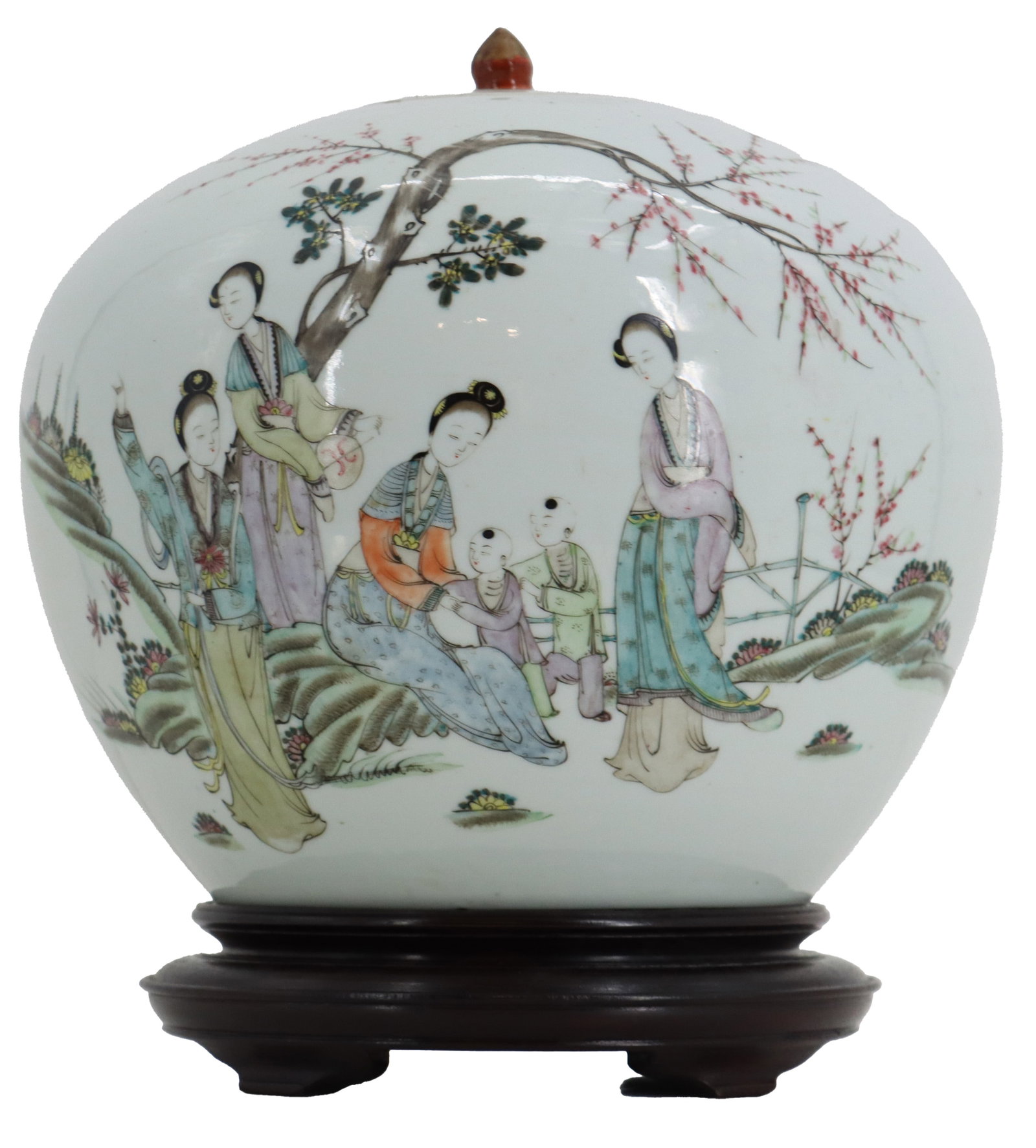 Republic Period Chinese Hand Painted Porcelain Ginger Jar (1 of 20)