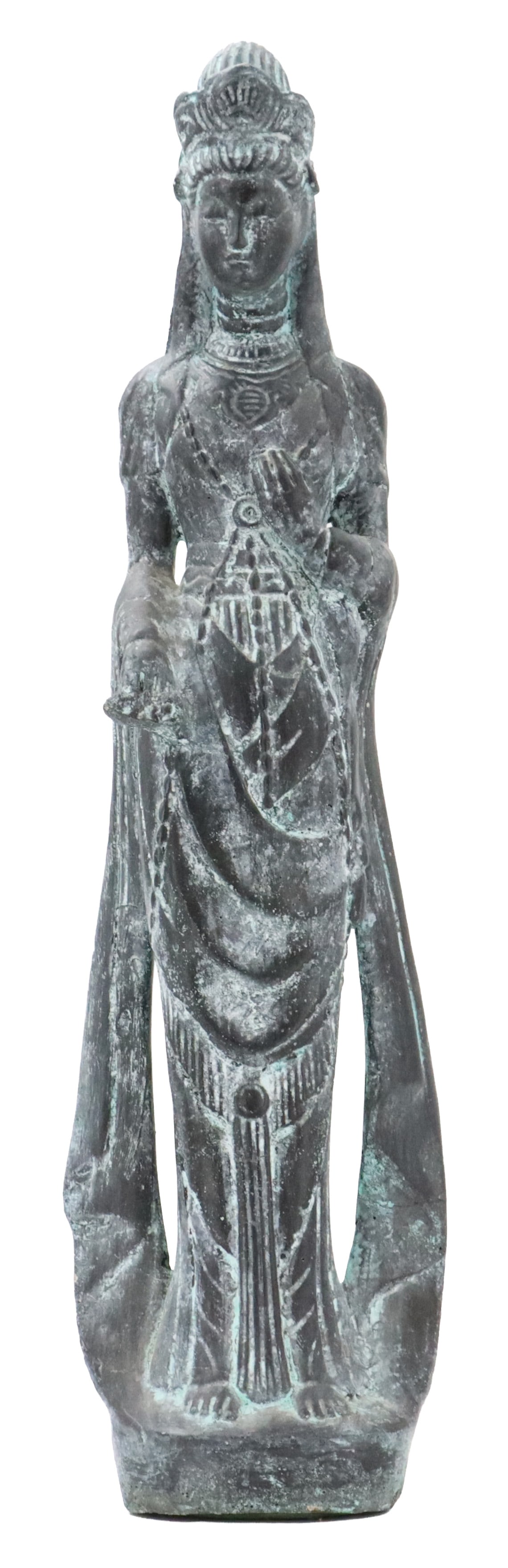 Tall Japanese Patinated Bronze Statuette of Guanyin (1 of 16)
