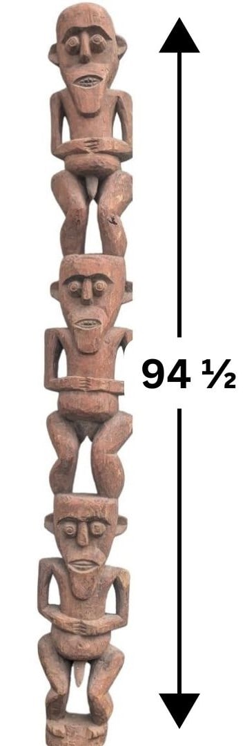 African Mambila Carved Wooden Housepost Totem (1 of 10)