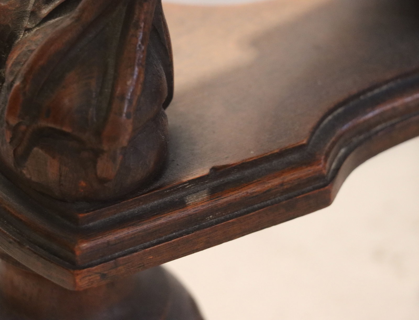 Oval Marble Top Renaissance Style Table - 16
