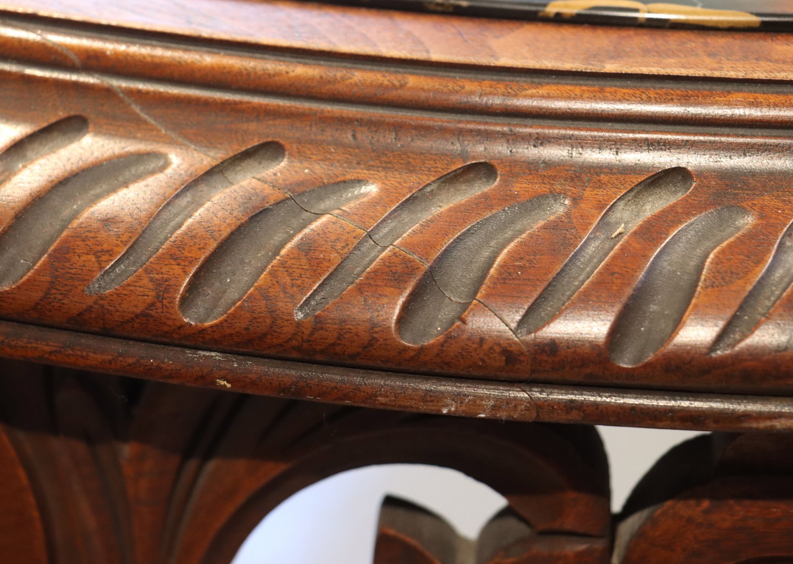 Oval Marble Top Renaissance Style Table - 18