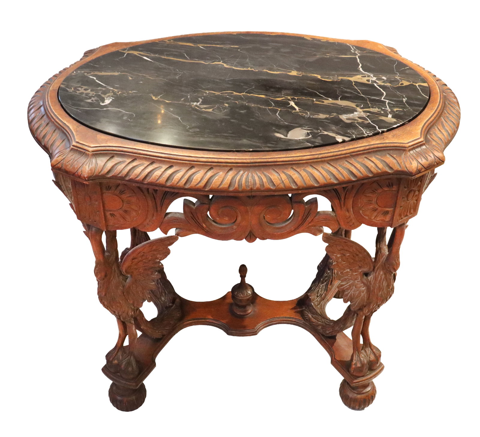 Oval Marble Top Renaissance Style Table (1 of 20)