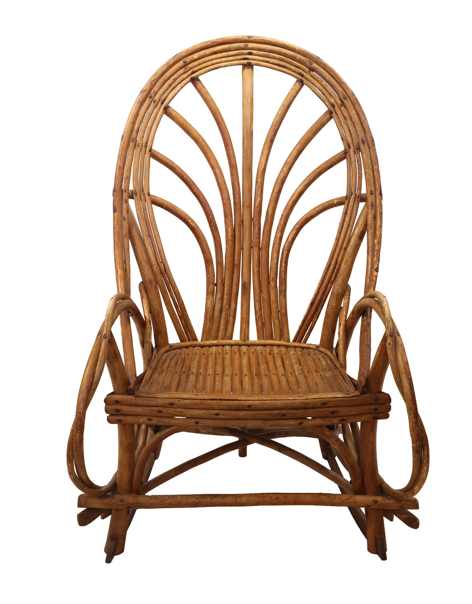 Vintage Handmade Adirondack Style Bentwood Rocking Chair (1 of 20)