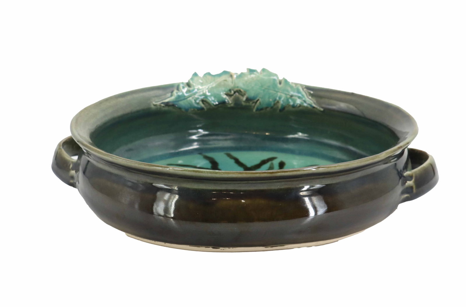 Green Glazed Ceramic Serving Platter (1 of 15)