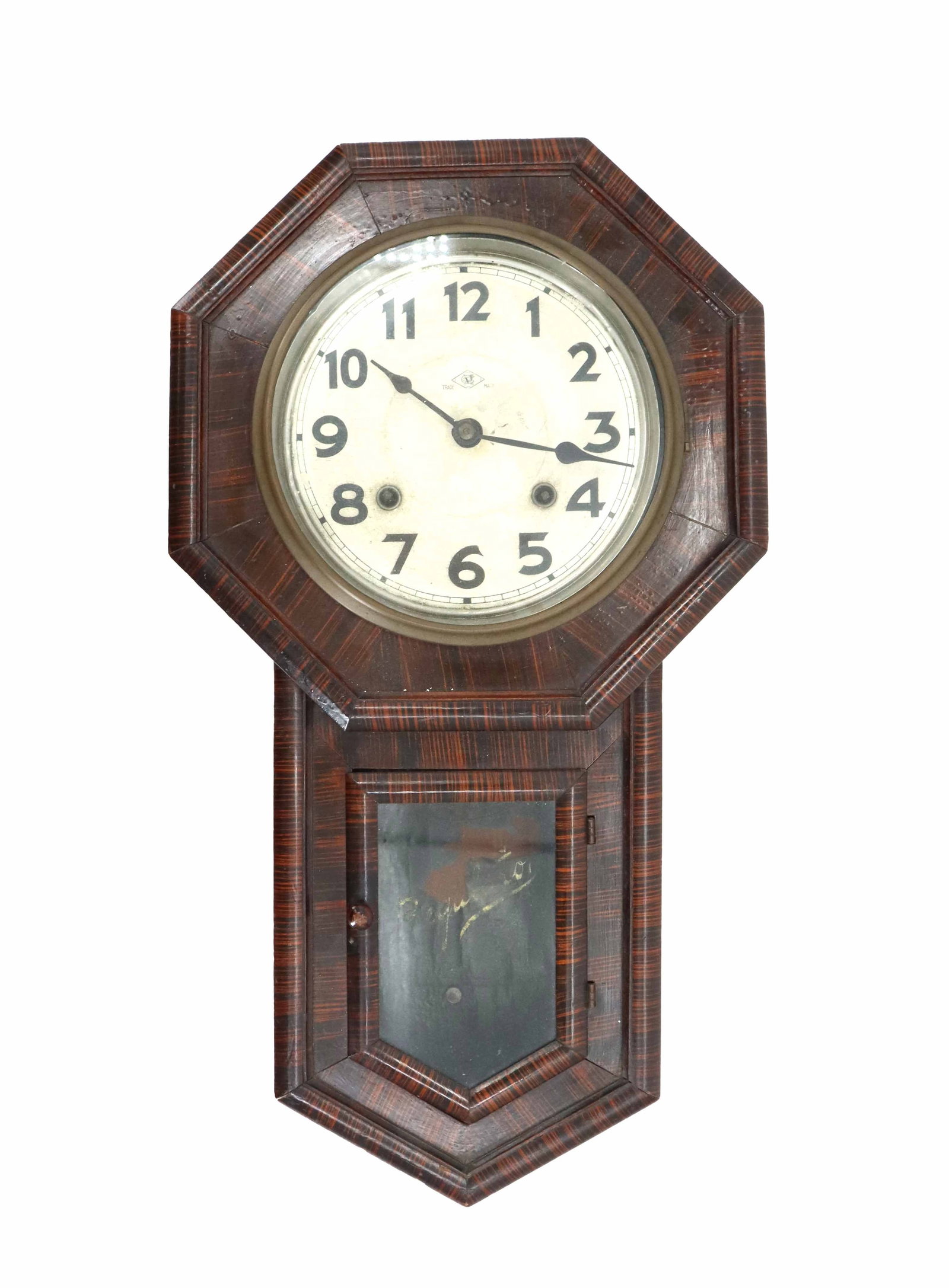 Mid-20th Century Japanese Chuno-Nippon Tokai Schoolhouse Regulator Wall Clock - As Is (1 of 17)