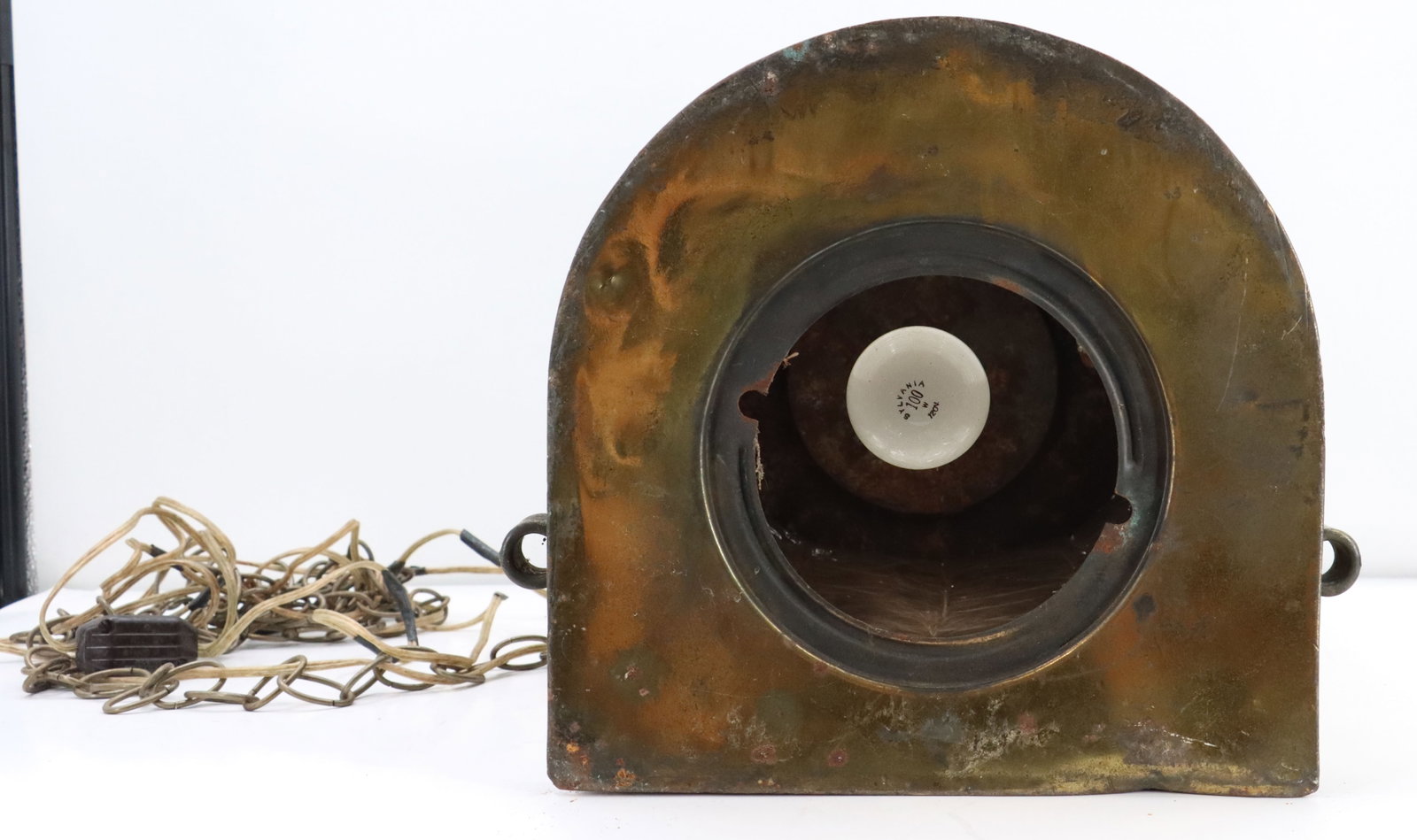 Large Solid Brass Ship's Lamp - 16