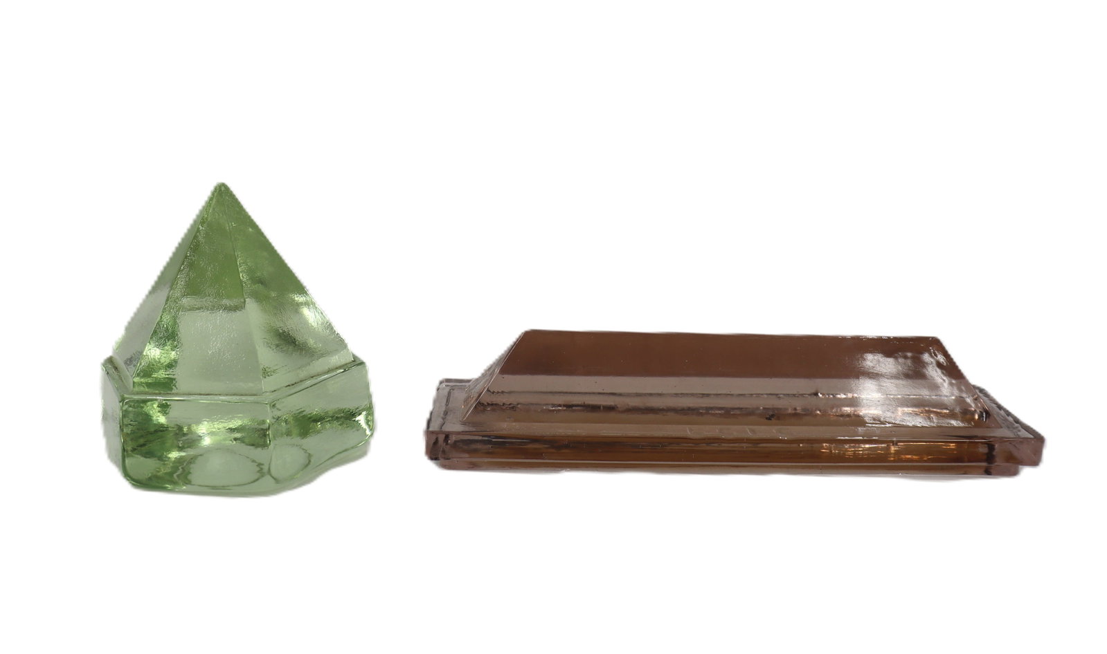 (2) Antique Ship's Deck Prisms: (2) Antique Ship's Deck Prisms. Size: 3 1/2 x 9 1/4 in.