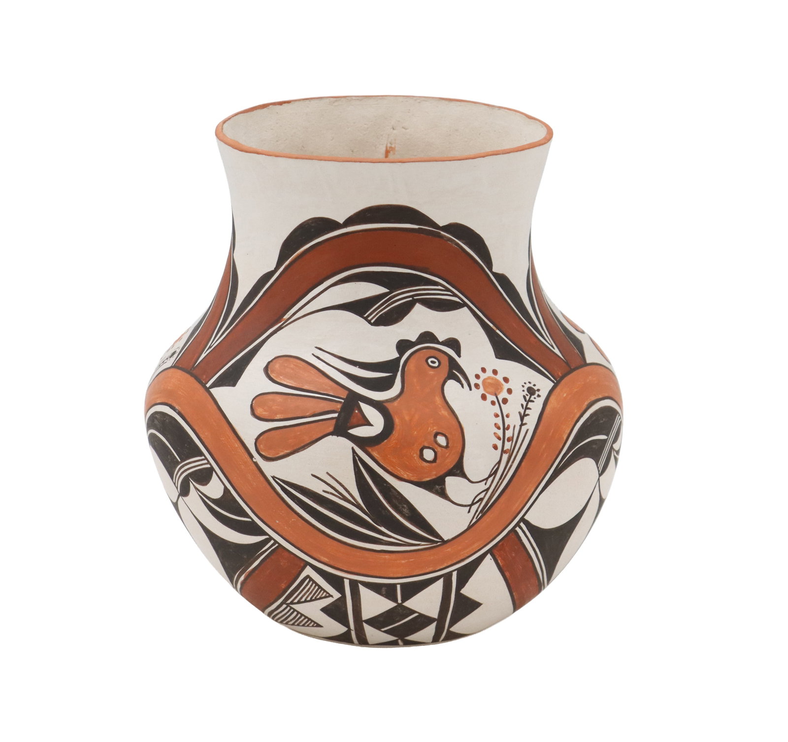 Signed Pueblo Acoma Sky City Pottery Roadrunner Jar (1 of 18)