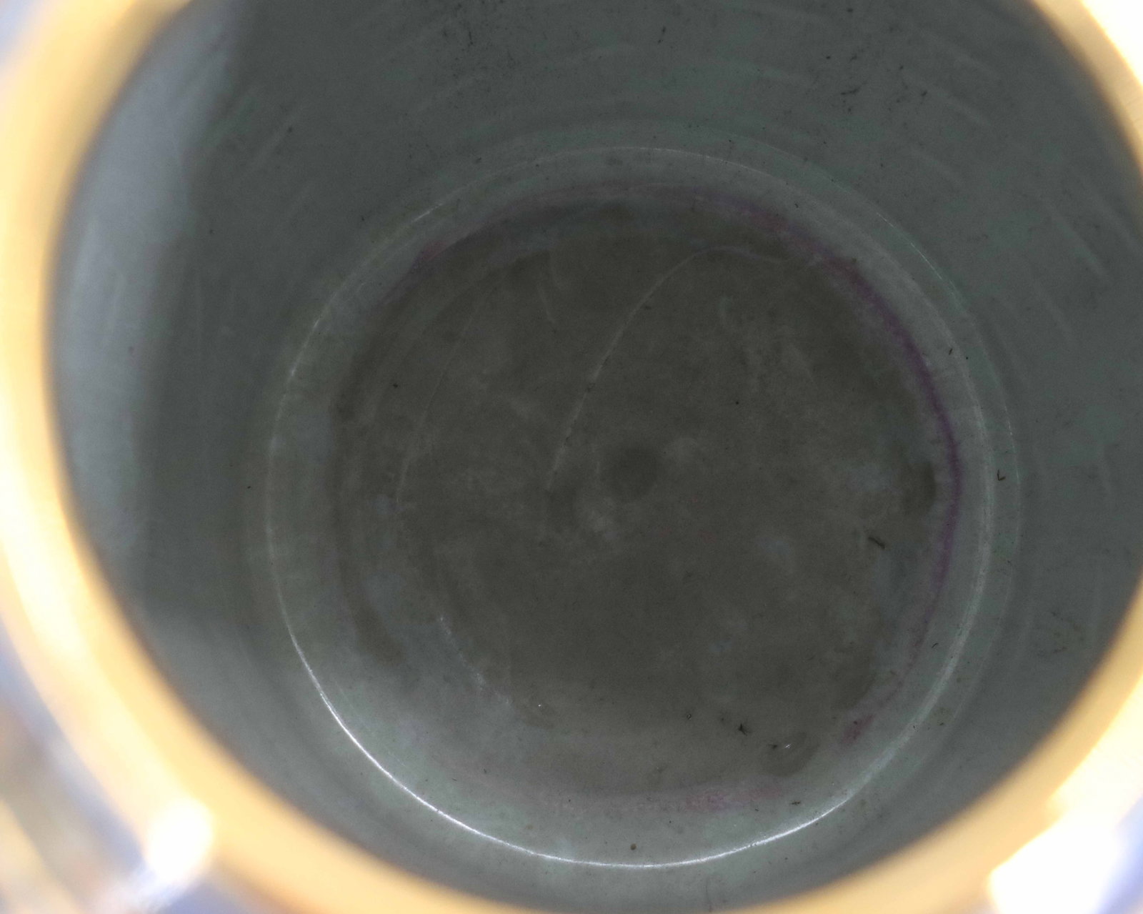 Signed Iridescent Glazed Ceramic Vase - 8