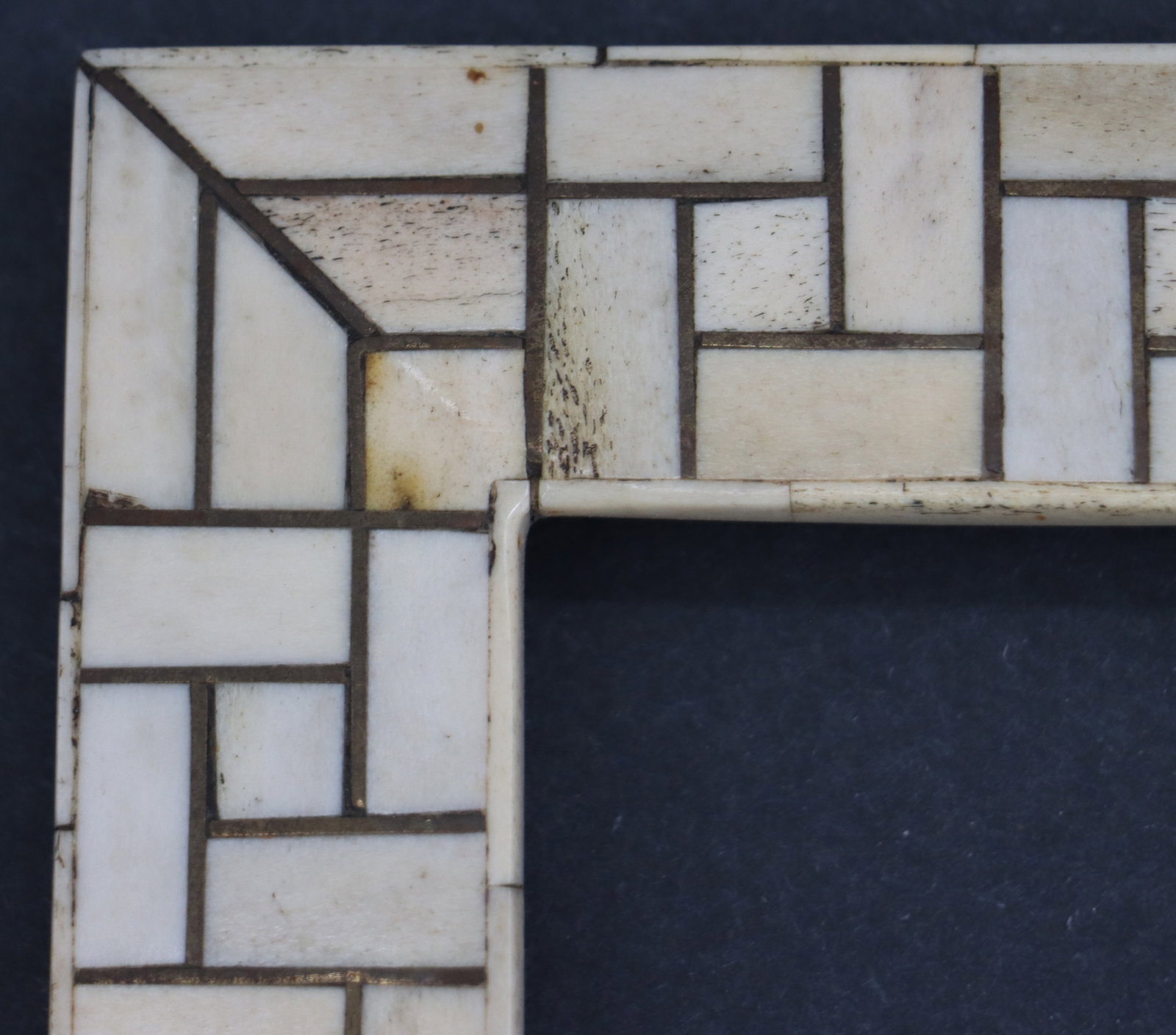 (3) Matching Indian Bone Inlaid Rectangular Mosaic Picture Frames - 13