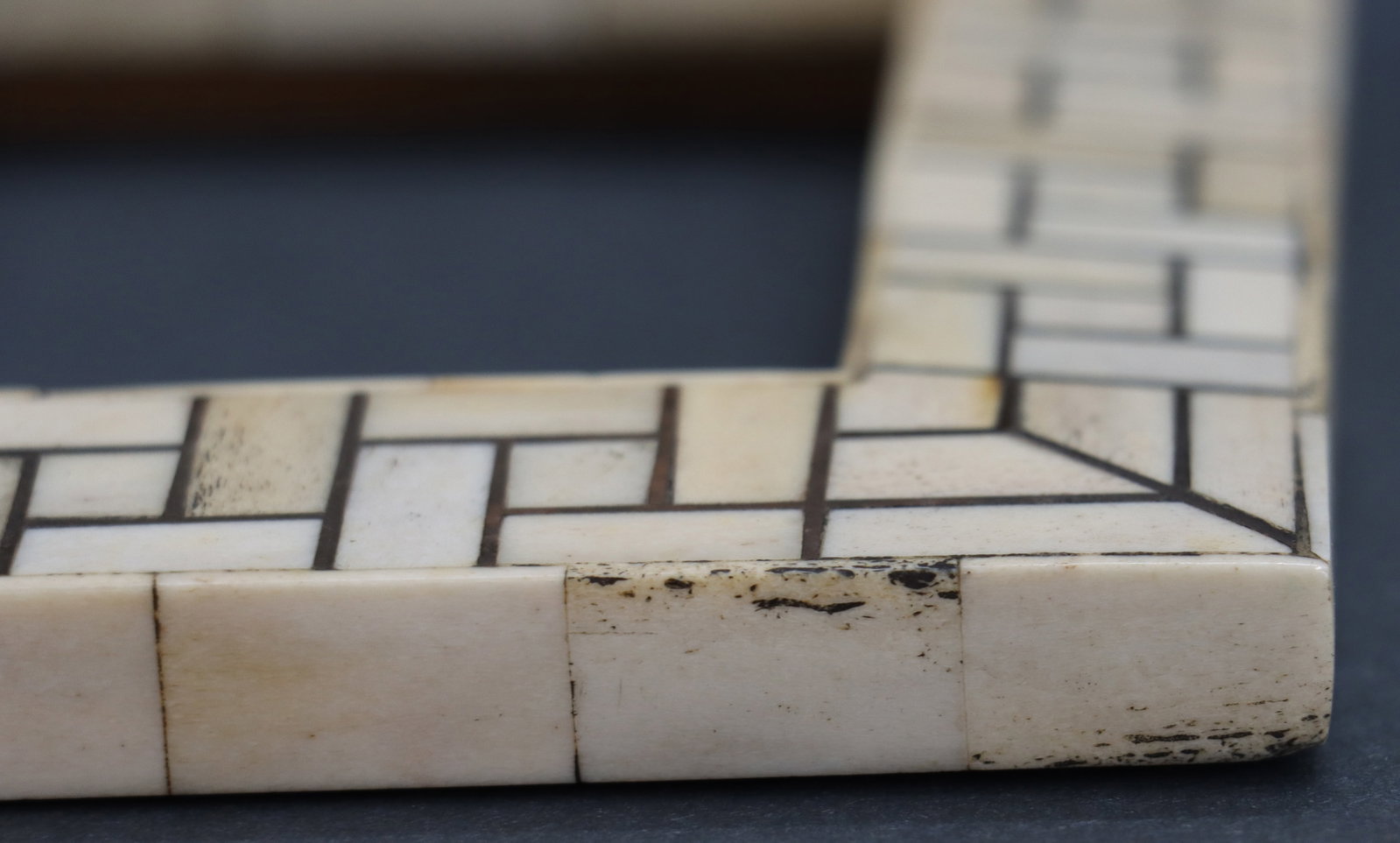 (3) Matching Indian Bone Inlaid Rectangular Mosaic Picture Frames - 14