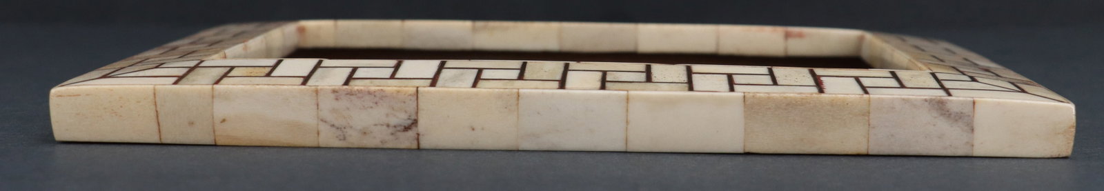 (3) Matching Indian Bone Inlaid Rectangular Mosaic Picture Frames - 6