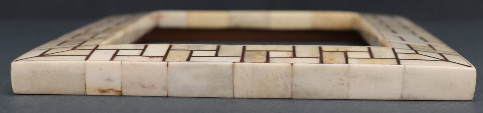 (3) Matching Indian Bone Inlaid Rectangular Mosaic Picture Frames - 7