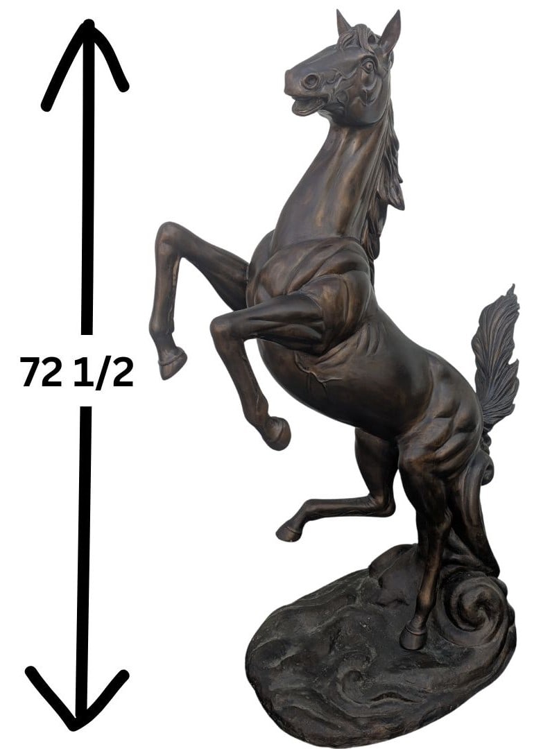 Impressive Bronze Finished Sculpture of Rearing Horse (1 of 14)