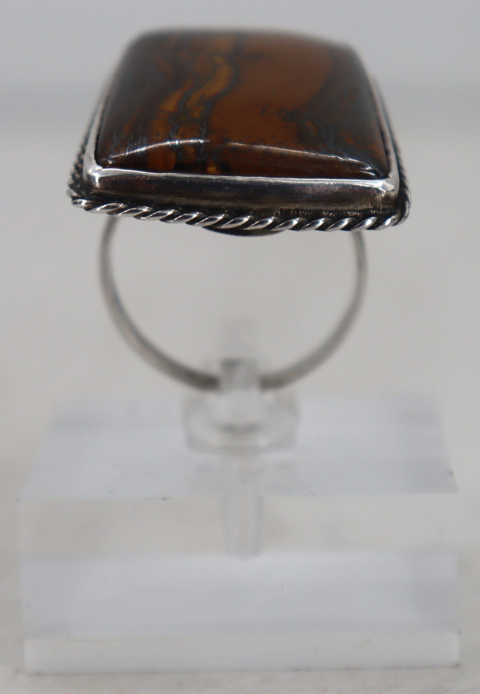 Sterling Silver and Agate Ring - 2