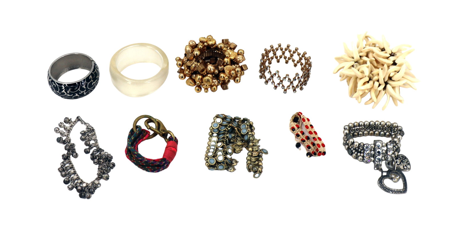 (10) Eclectic Costume Bracelets (1 of 14)