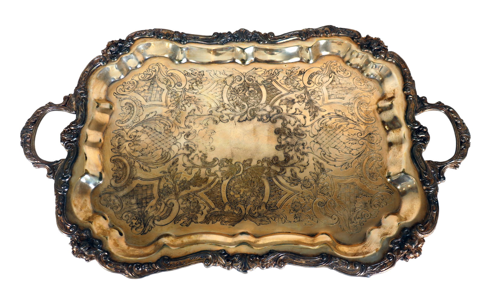 (3) Silverplated Serving Trays - 2