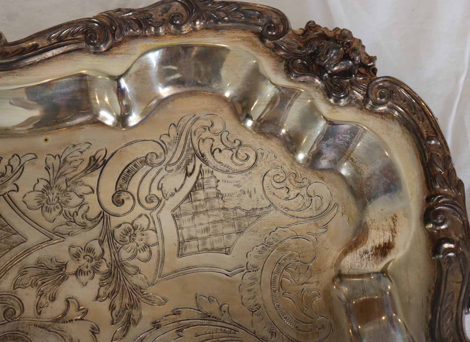 (3) Silverplated Serving Trays - 7