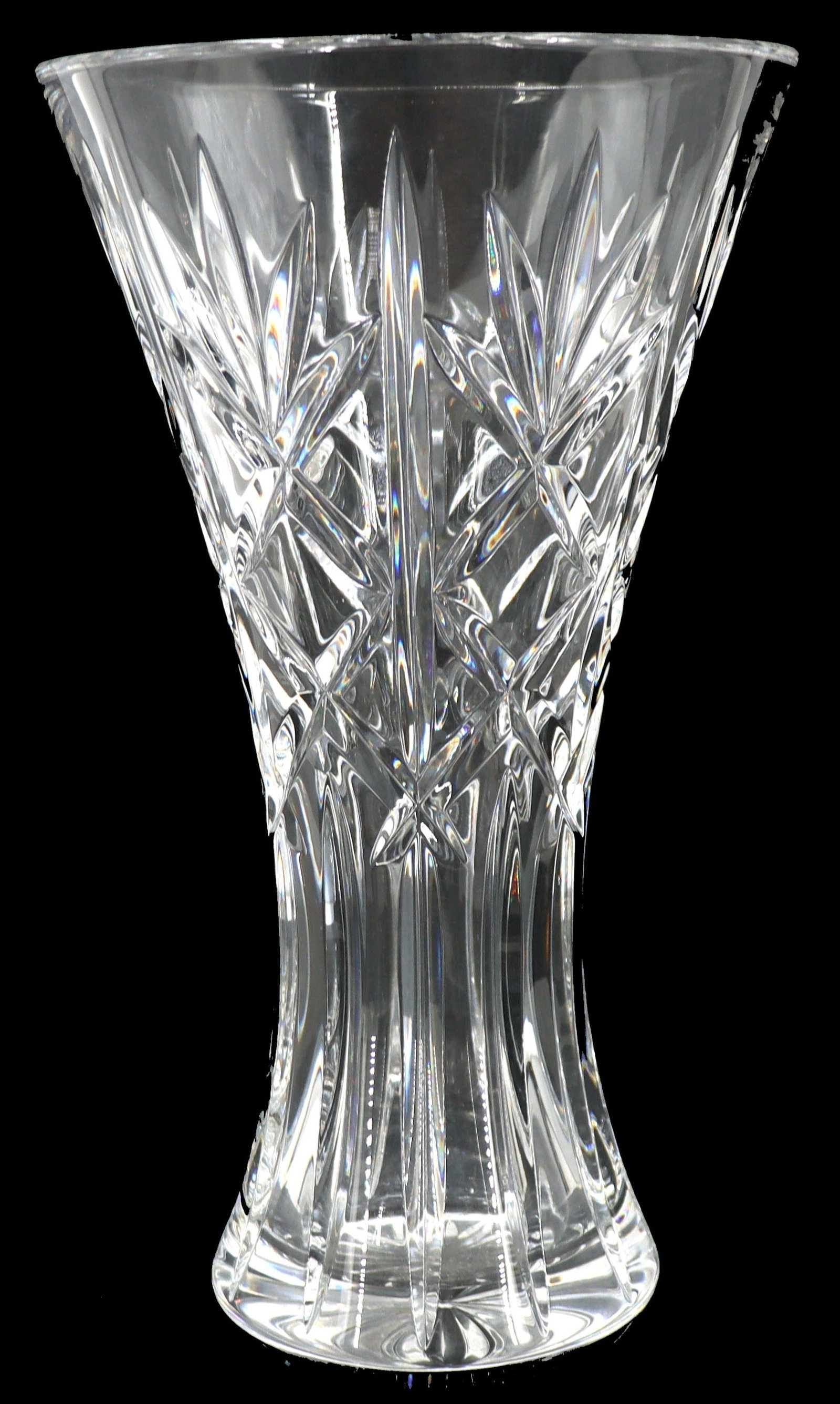 Waterford "Kilrane" Cut Crystal Flower Vase: Waterford "Kilrane" Cut Crystal Flower Vase. Signed on underside. Size: 12 x 7 3/4 in. Waterford Crystal is a manufacturer of lead glass or “crystal,” especially in