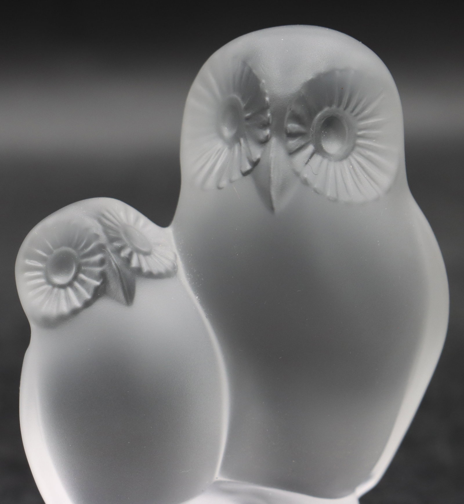 (2) Crystal Owl Paperweights - 8
