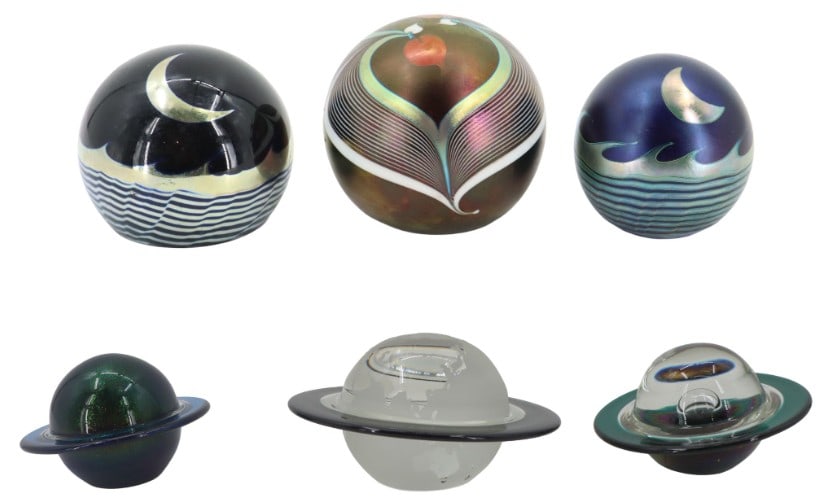 (6) Steven V. Correia (Born 1949) American, Art Glass Paperweights (1 of 20)