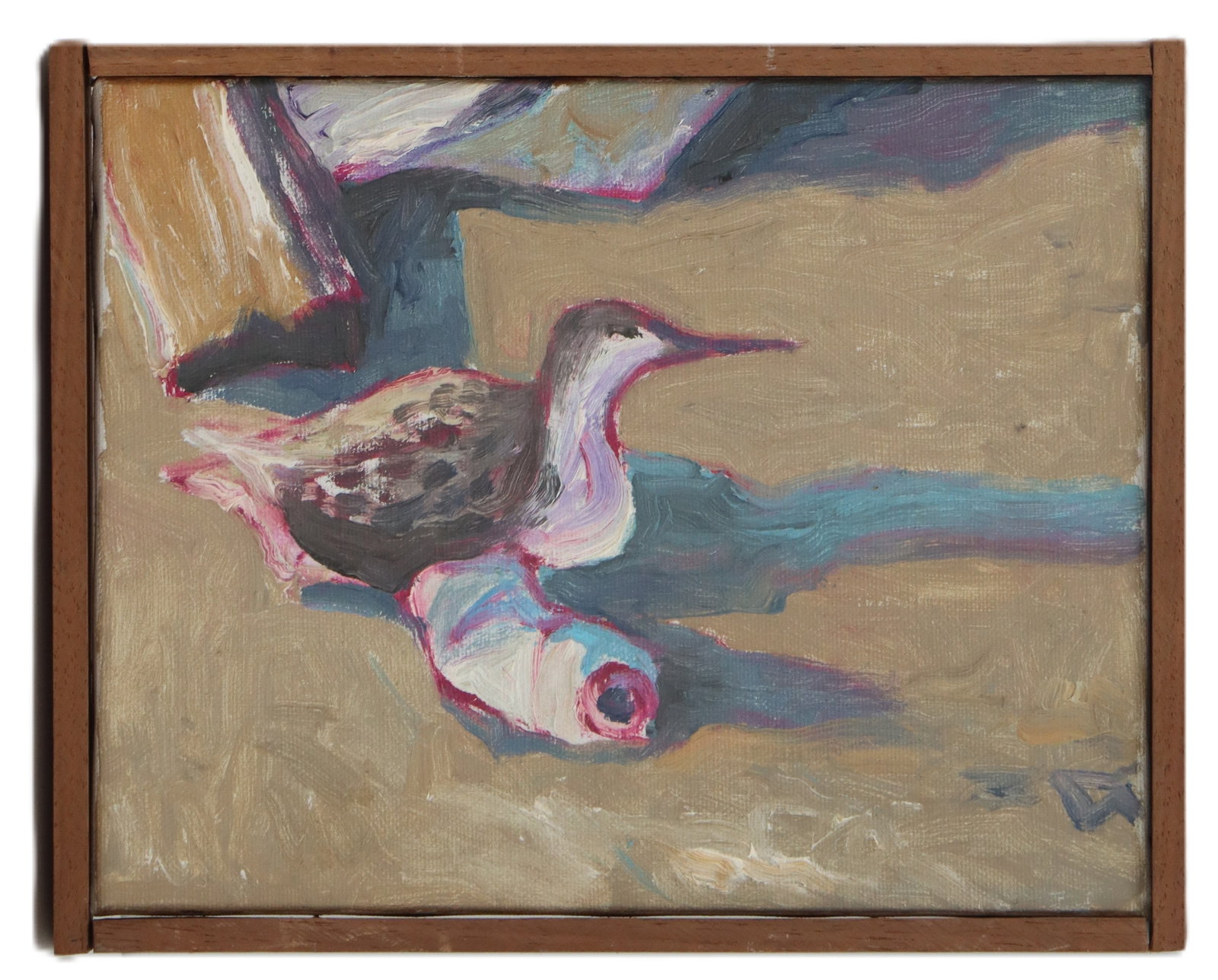 Lundy Siegriest (1925-1985) American, Oil on Canvas, "Bird" (1 of 7)