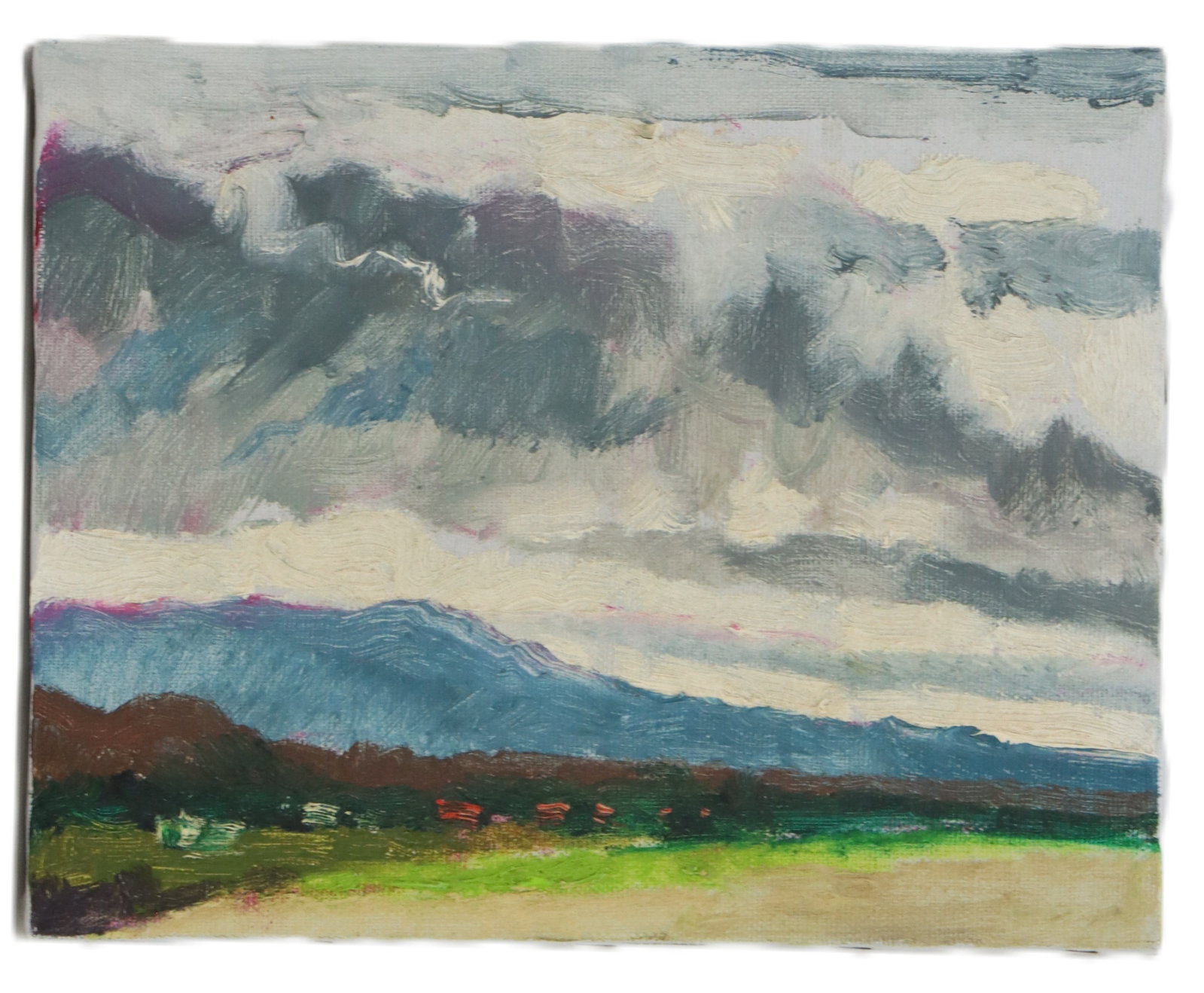 Lundy Siegriest (1925-1985) American, Oil on Canvas, "Storm Brewing": Lundy Siegriest (1925-1985) American, Oil on Canvas "Storm Brewing". Provenance: Garzoli Gallery. Born in Oakland, California, Lundy Siegriest was a modernist painter whose work spanned pure abstracti