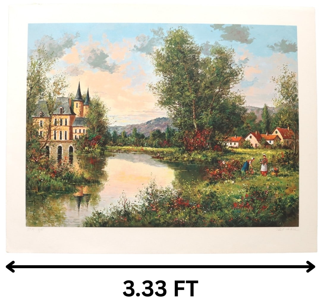 Paul Valere (1928-1992) French, Printer's Proof Lithograph, Chateau Mall Armande in the Loire Valley: Paul Valere (1928-1992) French, Printer's Proof Lithograph, Chateau Mall Armande in the Loire Valley. Signed and numbered in pencil. Paul Valere French Artist: b. 1923. He was born October 26, 1923 in