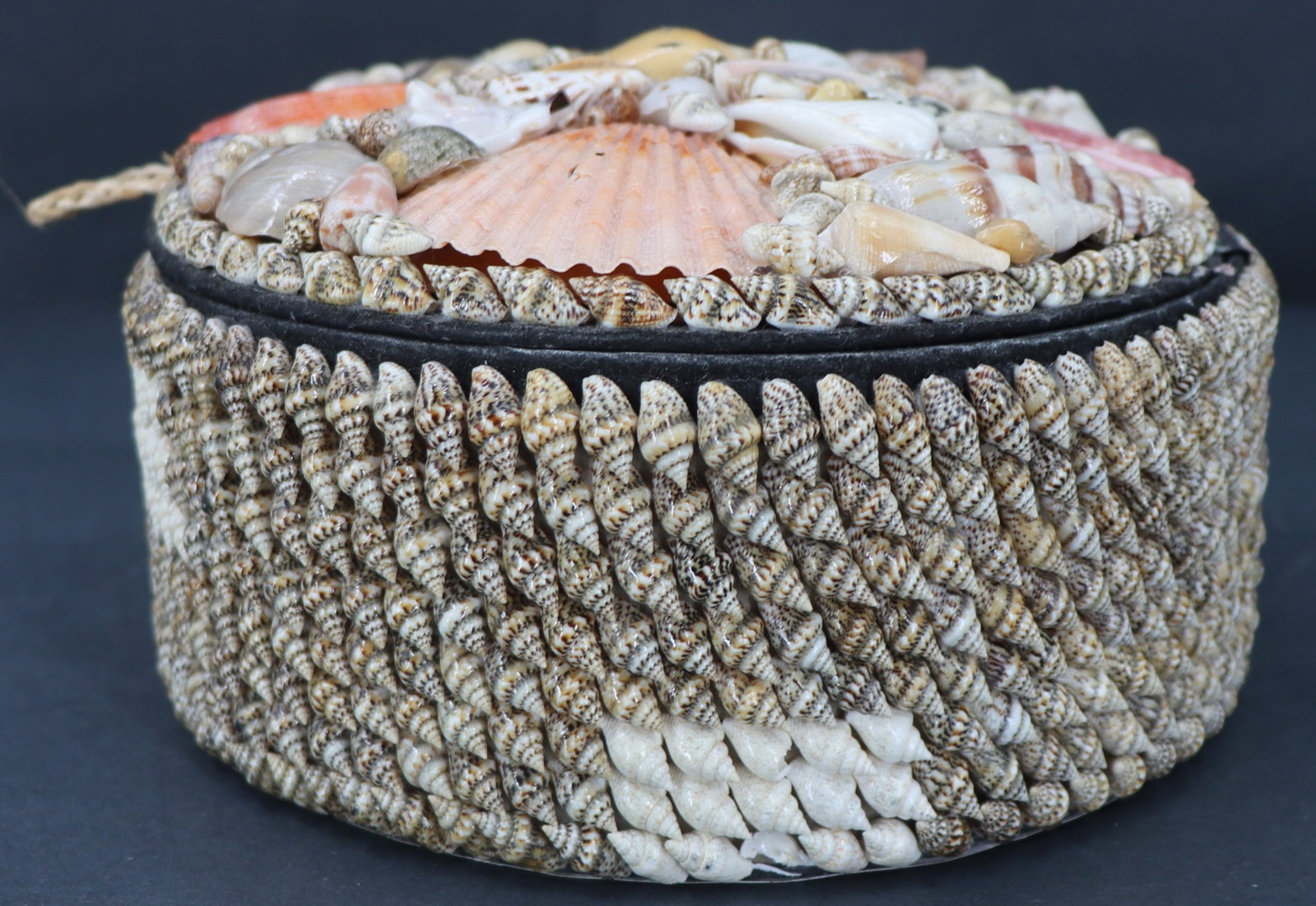 Round Shell and Felt Box - 7
