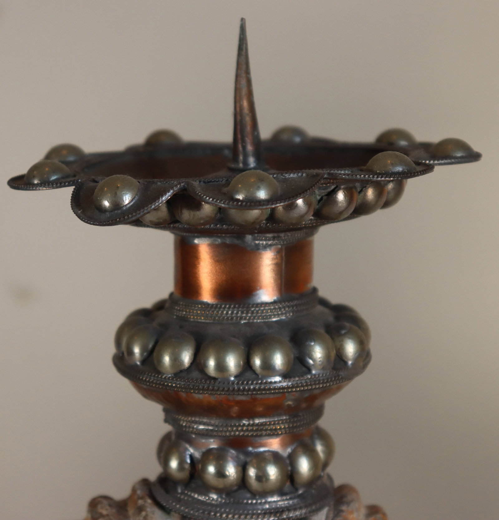 (2) Decorative Candlesticks with Large Ammonite Shells - 2