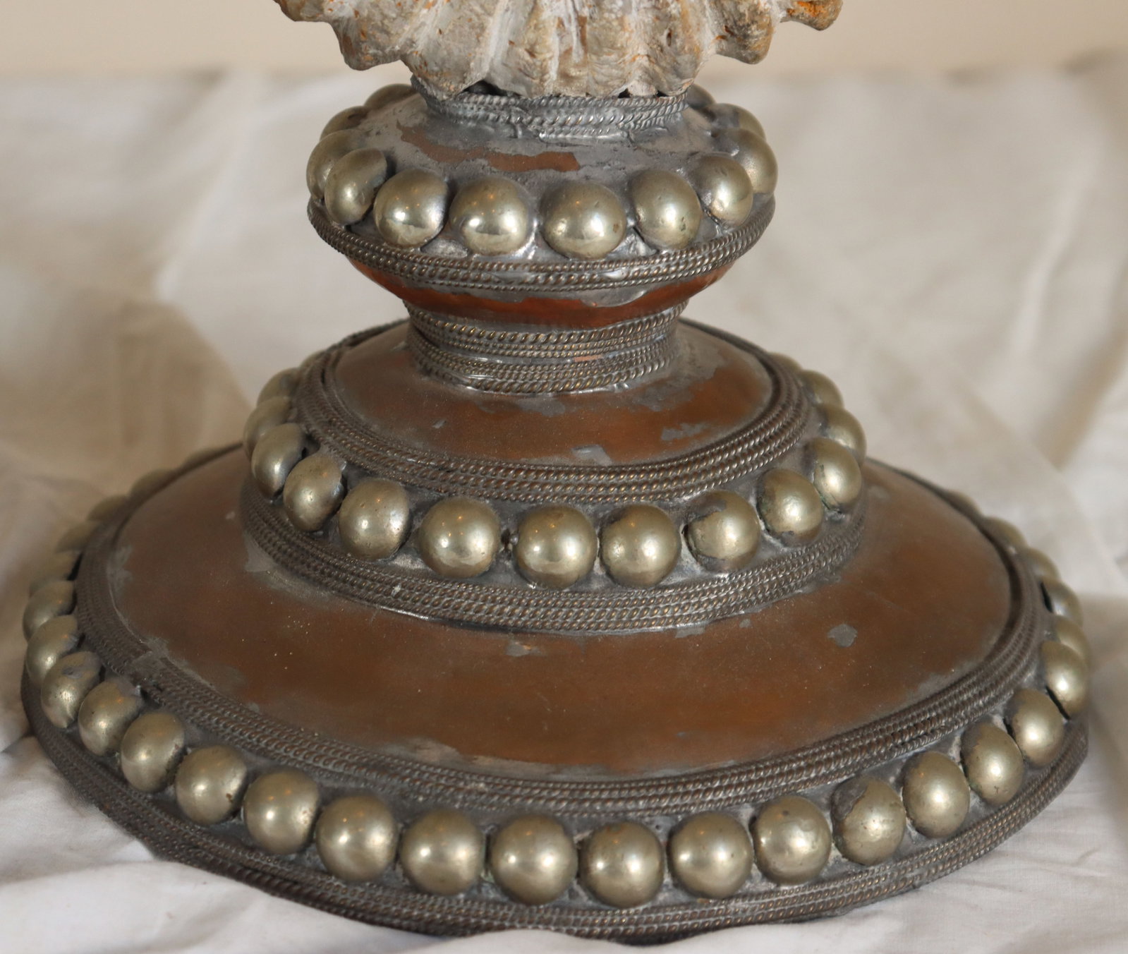 (2) Decorative Candlesticks with Large Ammonite Shells - 5