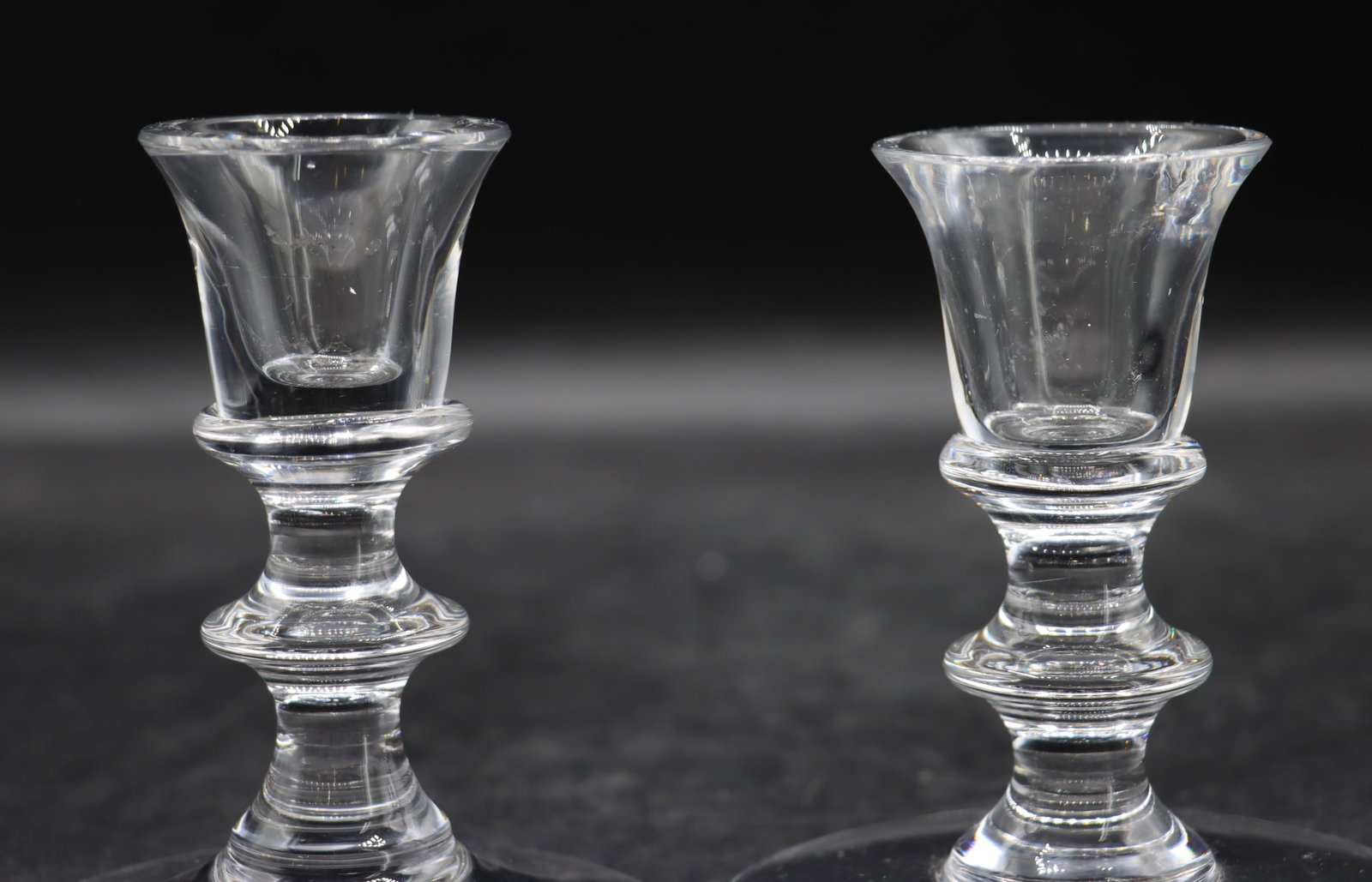 (2) Val Saint Lambert Crystal Candlesticks - 7