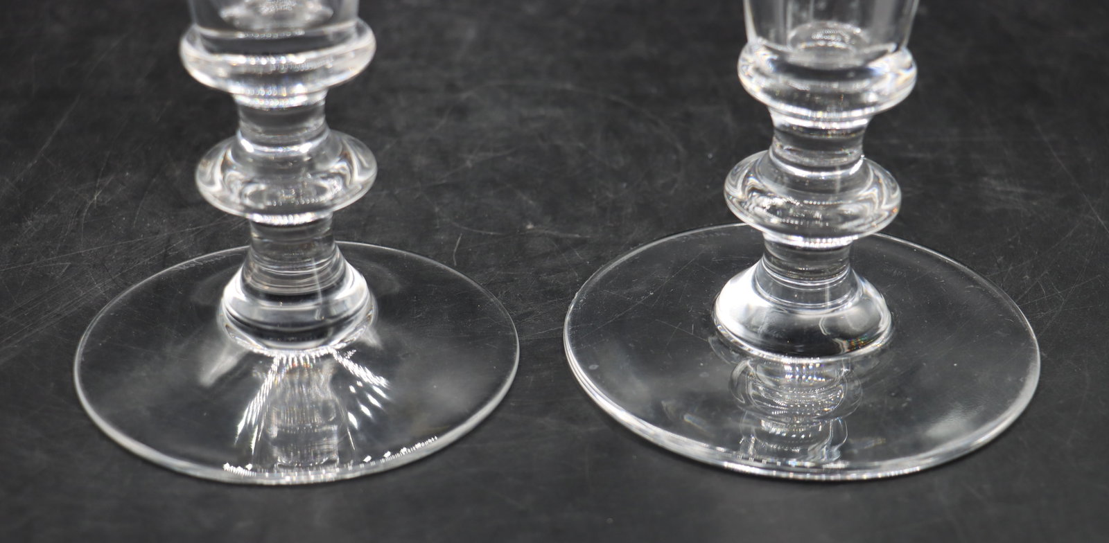 (2) Val Saint Lambert Crystal Candlesticks - 8