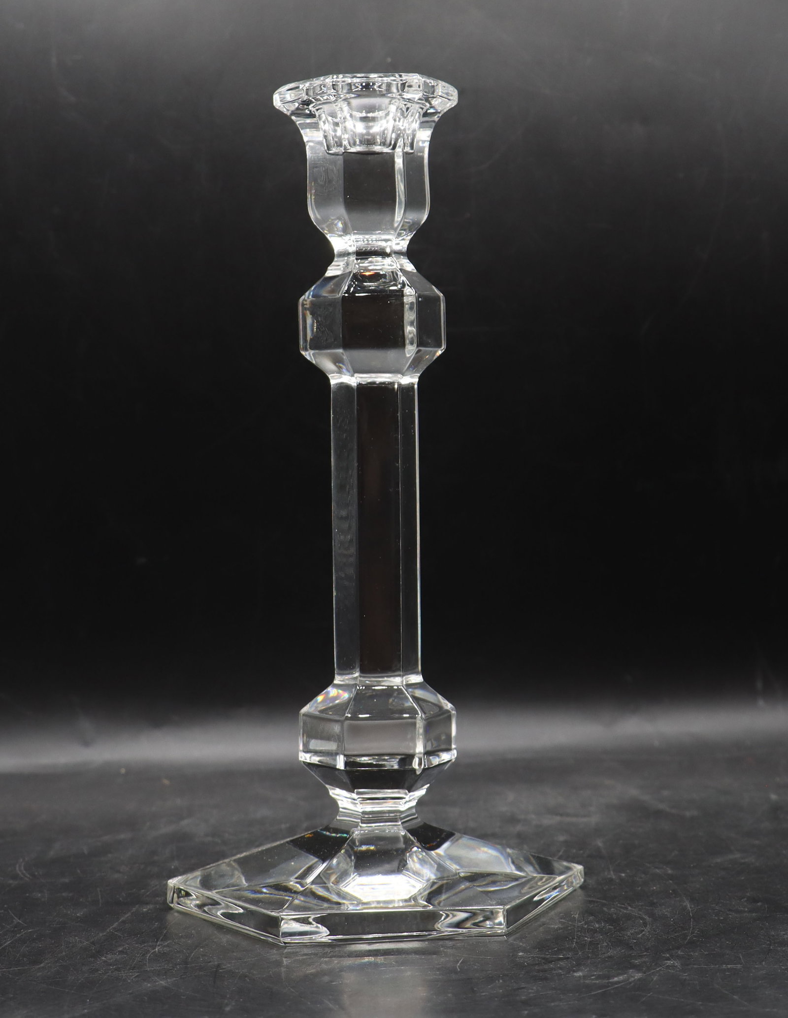 (7) Val Saint Lambert Crystal Candlesticks - 6