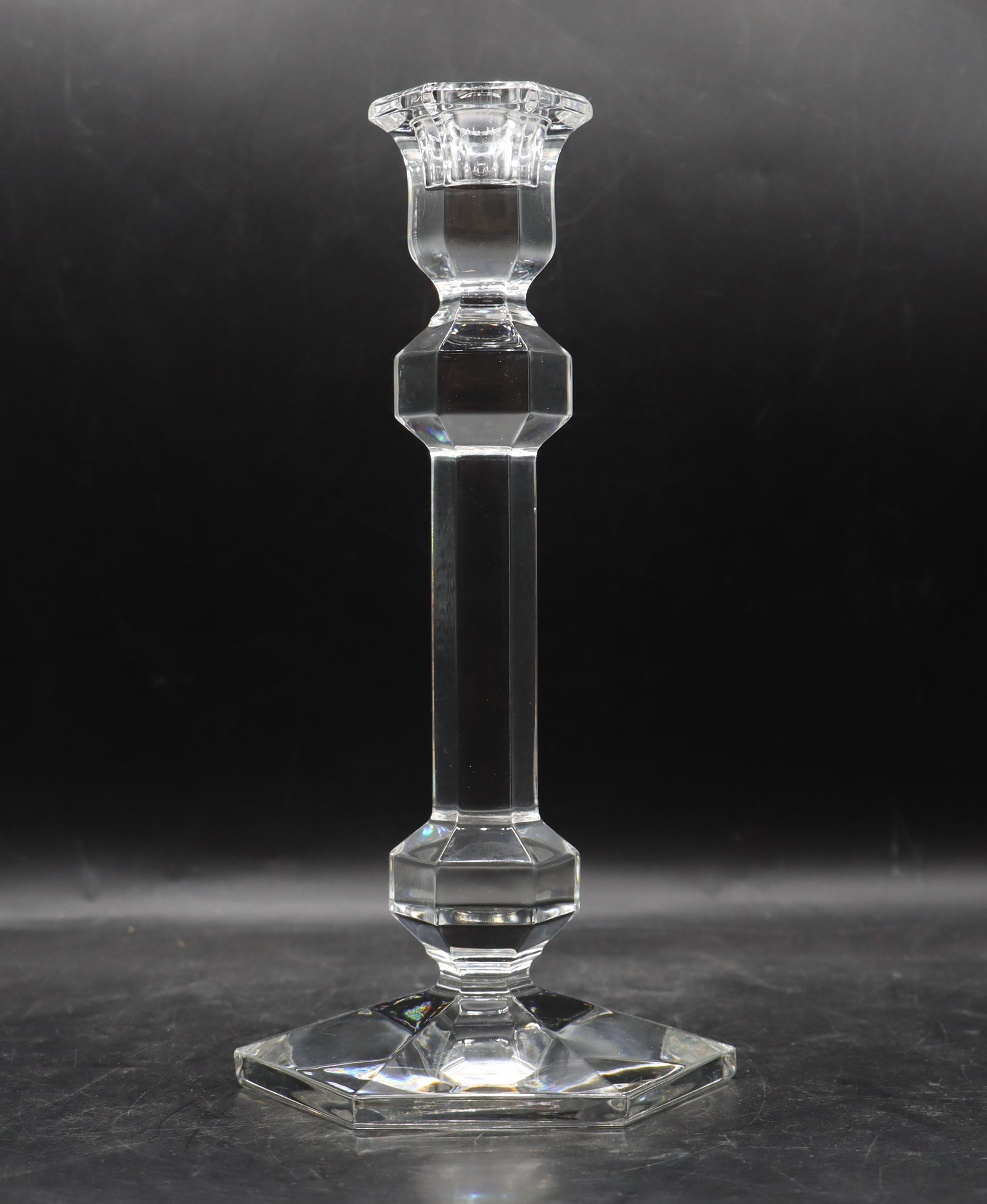 (7) Val Saint Lambert Crystal Candlesticks - 7
