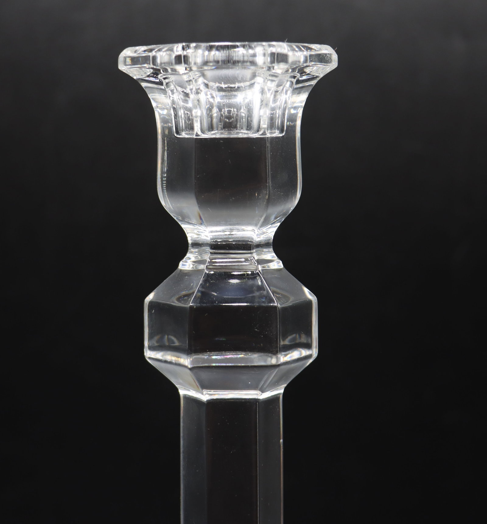 (7) Val Saint Lambert Crystal Candlesticks - 8
