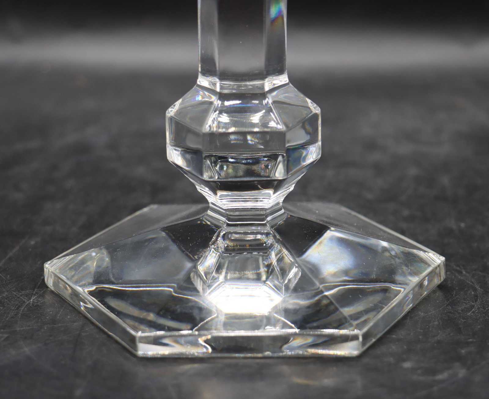 (7) Val Saint Lambert Crystal Candlesticks - 9
