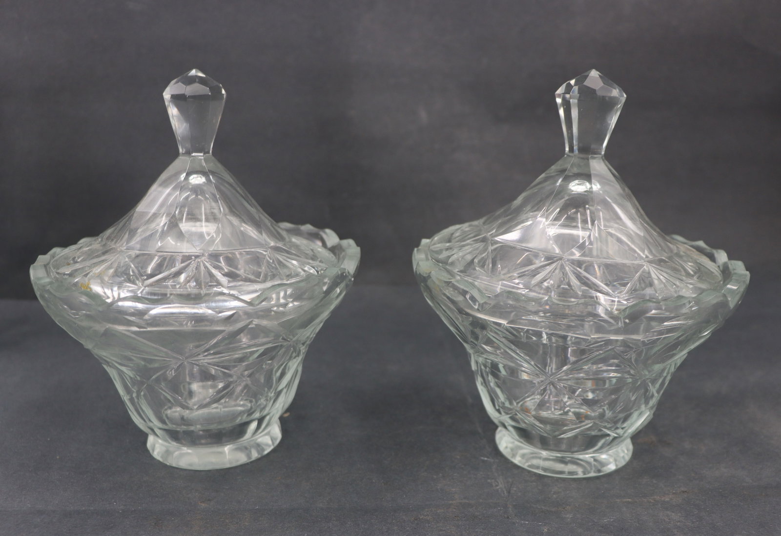 (5) Piece Cut Crystal Serving Set - 7