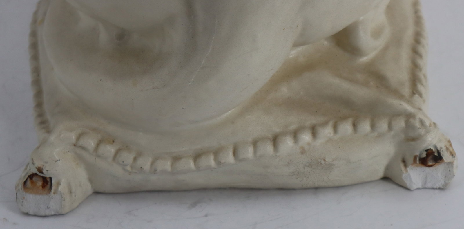 White Plaster Greyhound Statue - 7