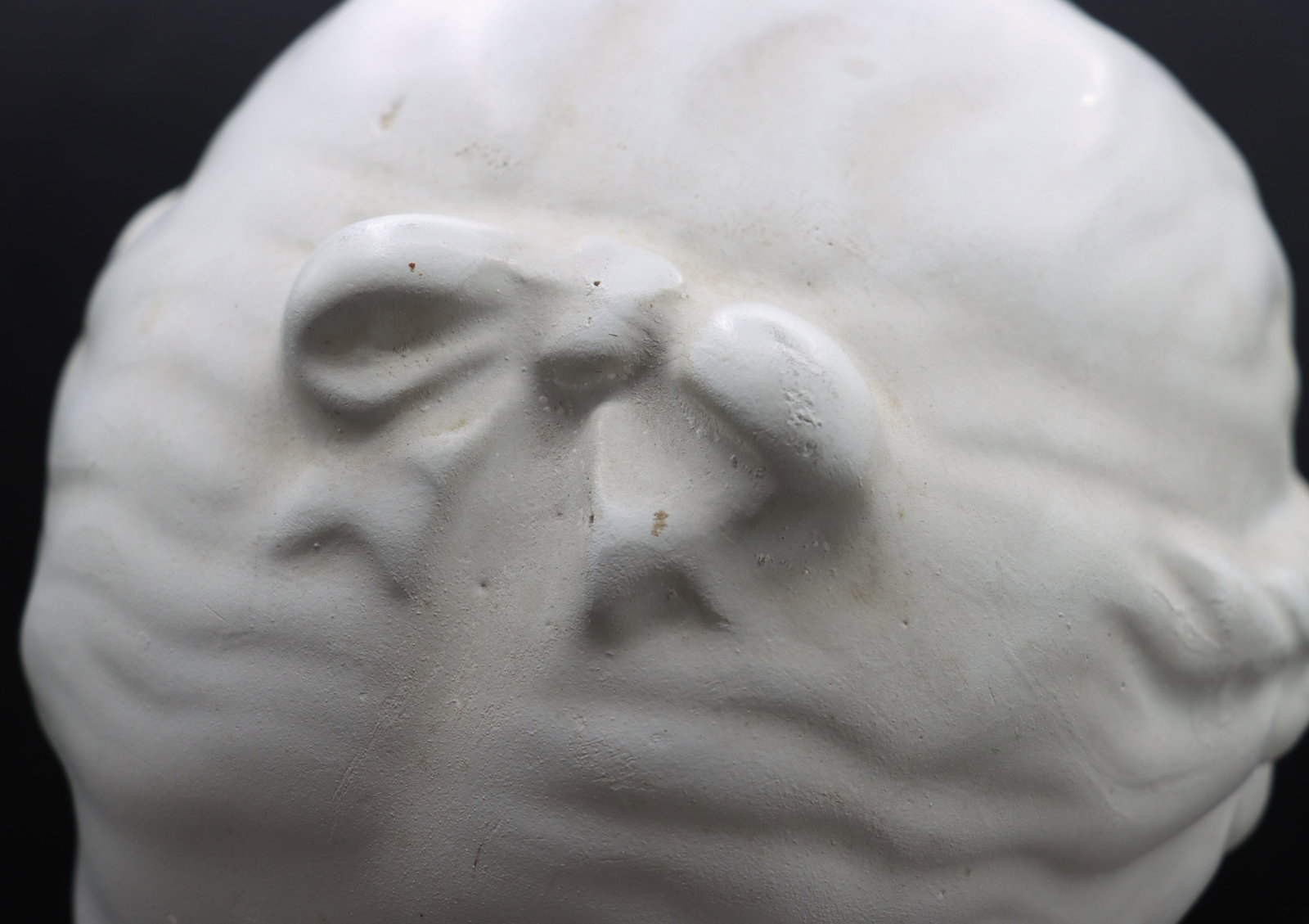 Plaster Childs Bust on Wood Stand - 11