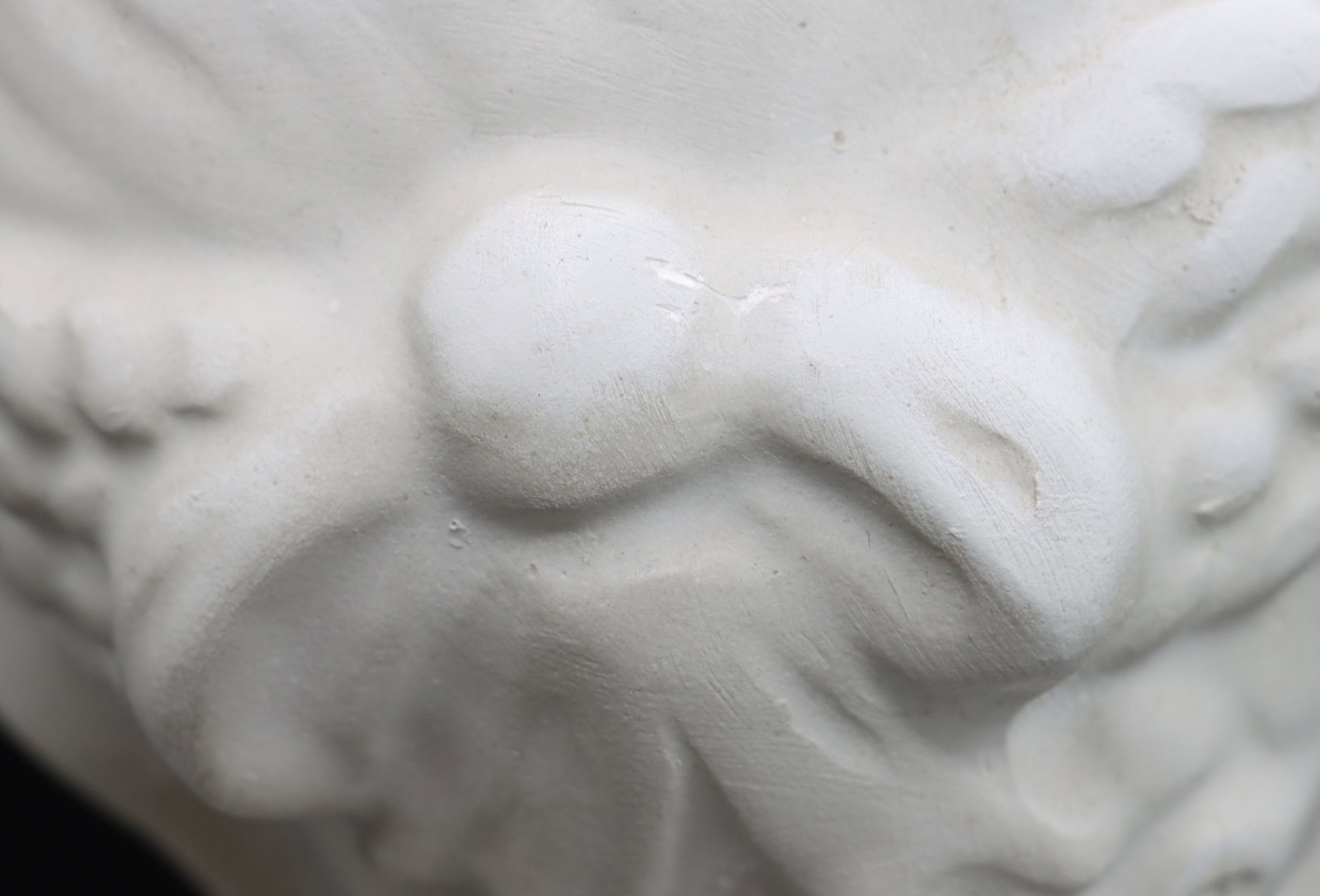 Plaster Childs Bust on Wood Stand - 15