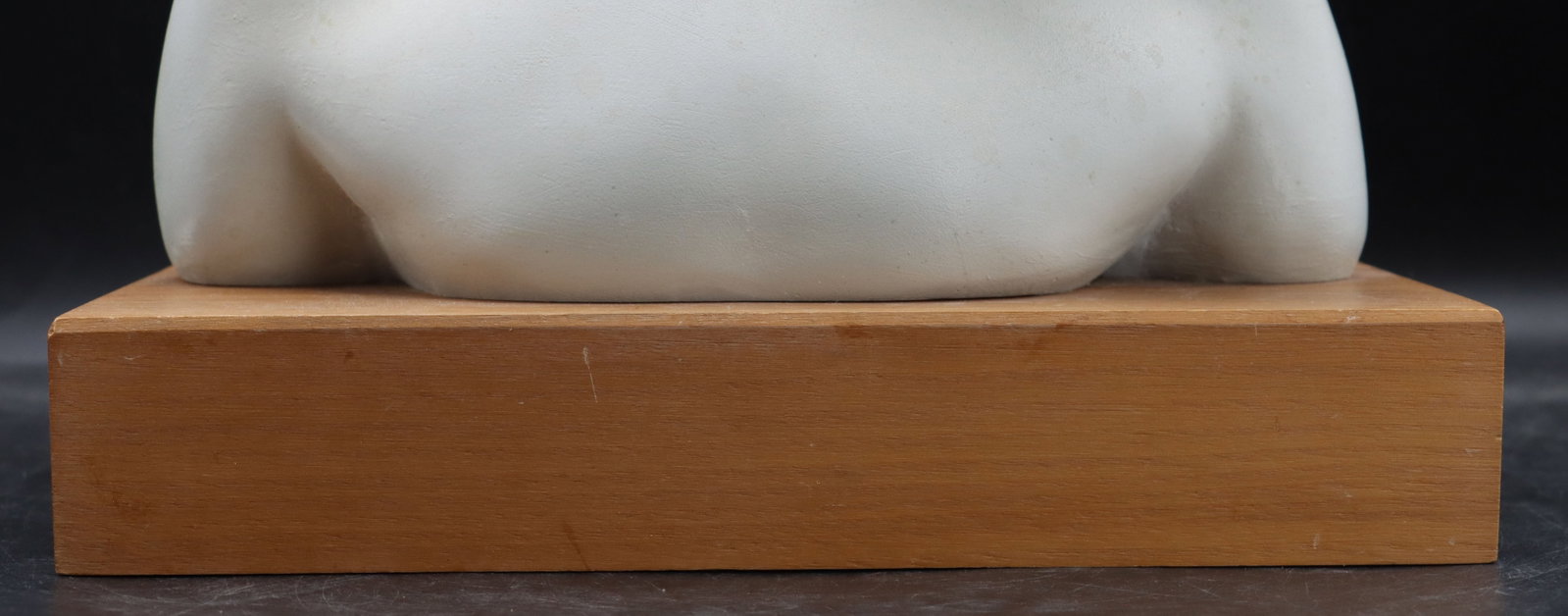 Plaster Childs Bust on Wood Stand - 9