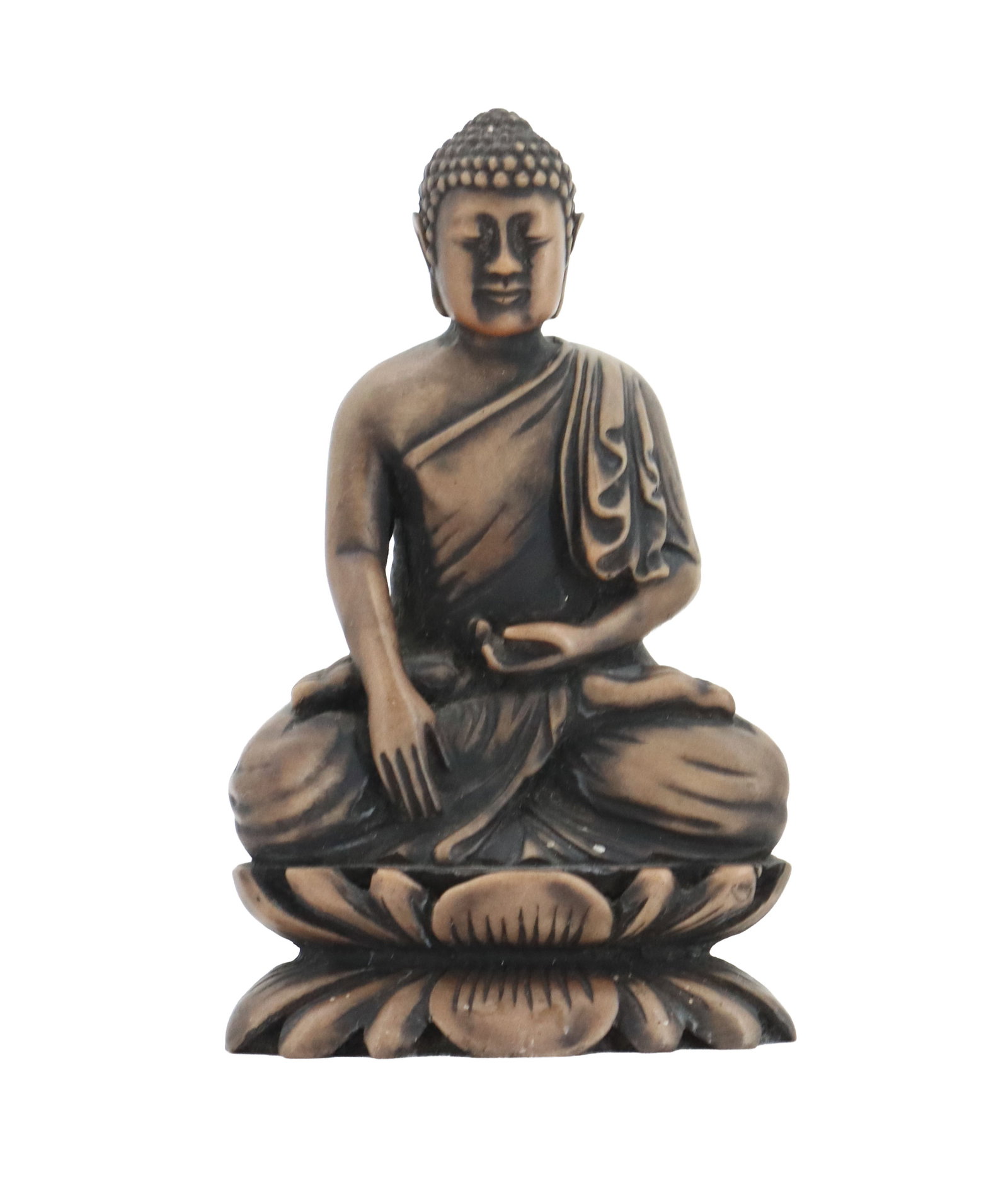 Resin Touching Earth Buddha Sculpture (1 of 11)