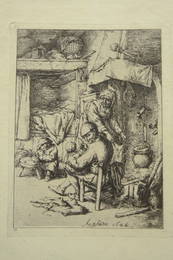 Dutch 17th Century  Van Ostade Etching