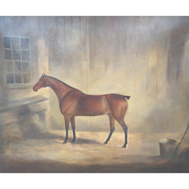19th C. Portrait of Horse Oil/Canvas (1 of 5)