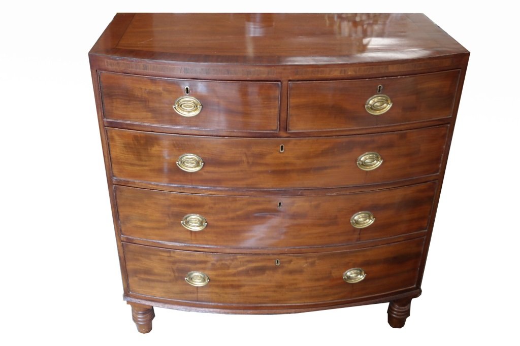 19th C. English Chest of Drawers (1 of 4)