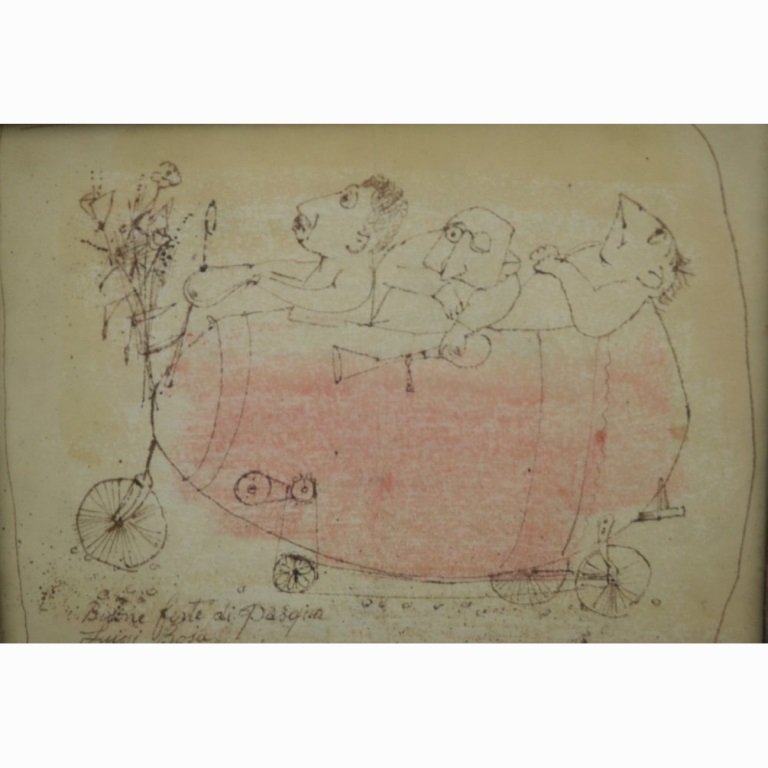 Louis Bosa (1905-1981) Ink on paper (1 of 4)