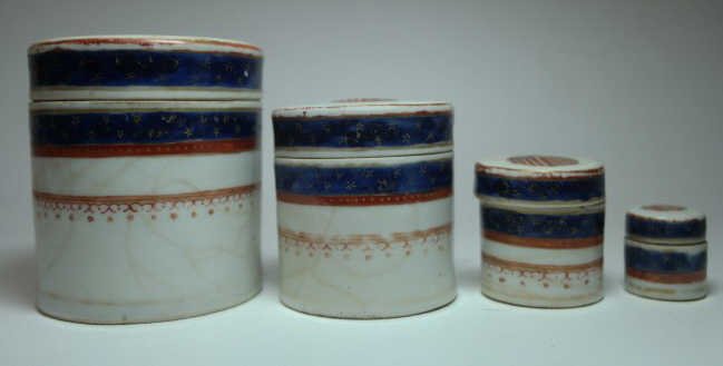 Set of 4 Chinese Export Canisters (1 of 4)